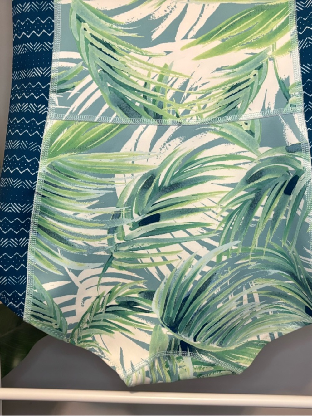 🌺Carve Designs One-Piece Rash Guard Swimsuit - White Palm🌴 - Picture 13 of 16